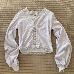Free People Lavender Blouse